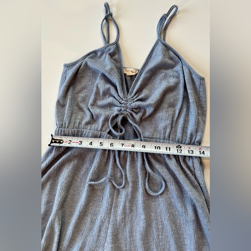Hem & Thread Light Blue Jogger Jumpsuit  Lightweight - Picture 4 of 10